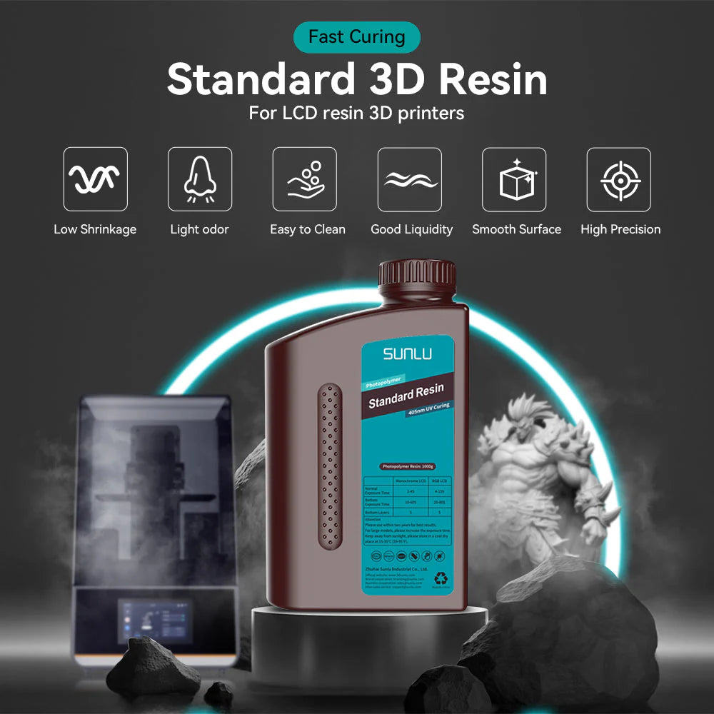 [Get 5 for the Price of 4] 1000g Standard Resin, Water-wash Standard Resin and Standard Plus Resin